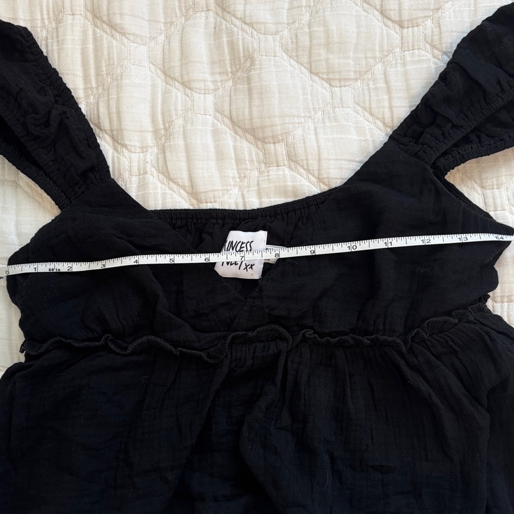 Princess Polly Elegant Black Sleeveless Crop Top - Picture 6 of 7